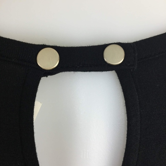 Limited Collection Womens Sz XS Solid Black Top - Picture 5 of 8